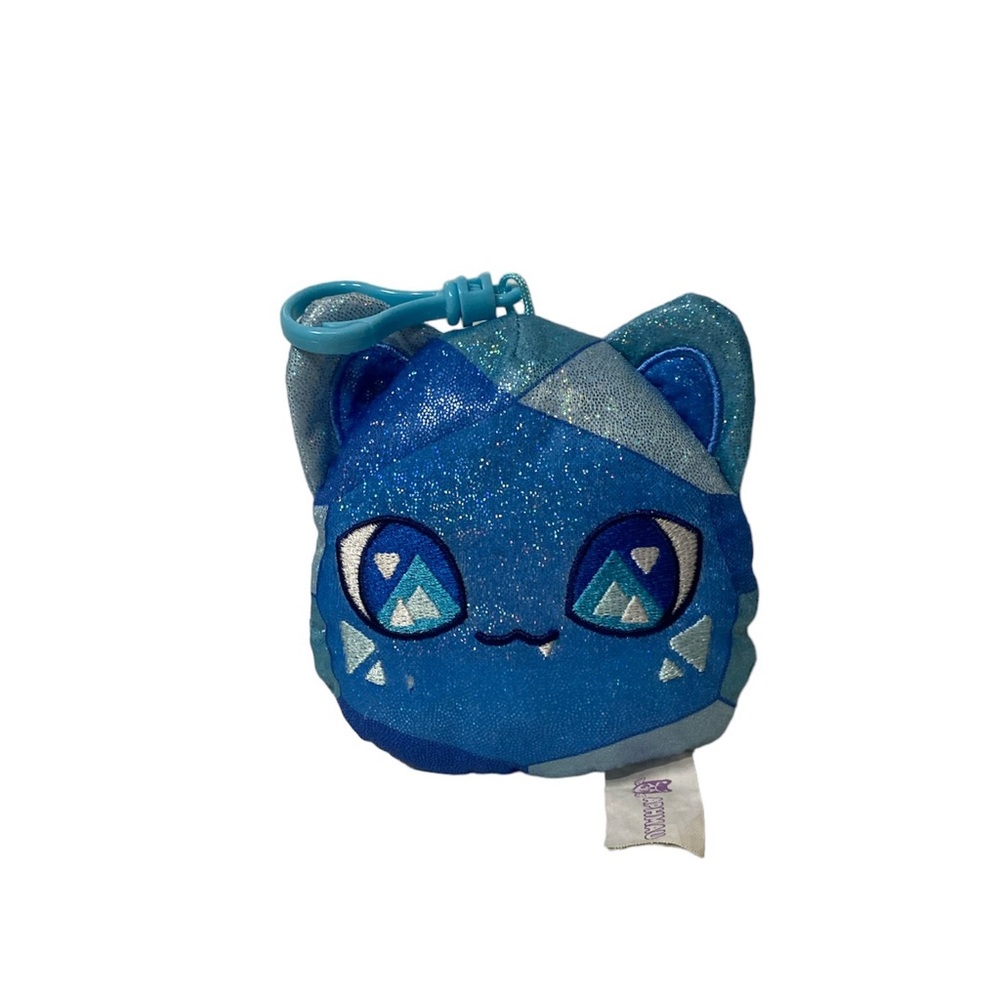 Aphmau MeeMeows Sapphire Cat Plush Bag Clip Mystery Blue Keychain Stuffed Animal